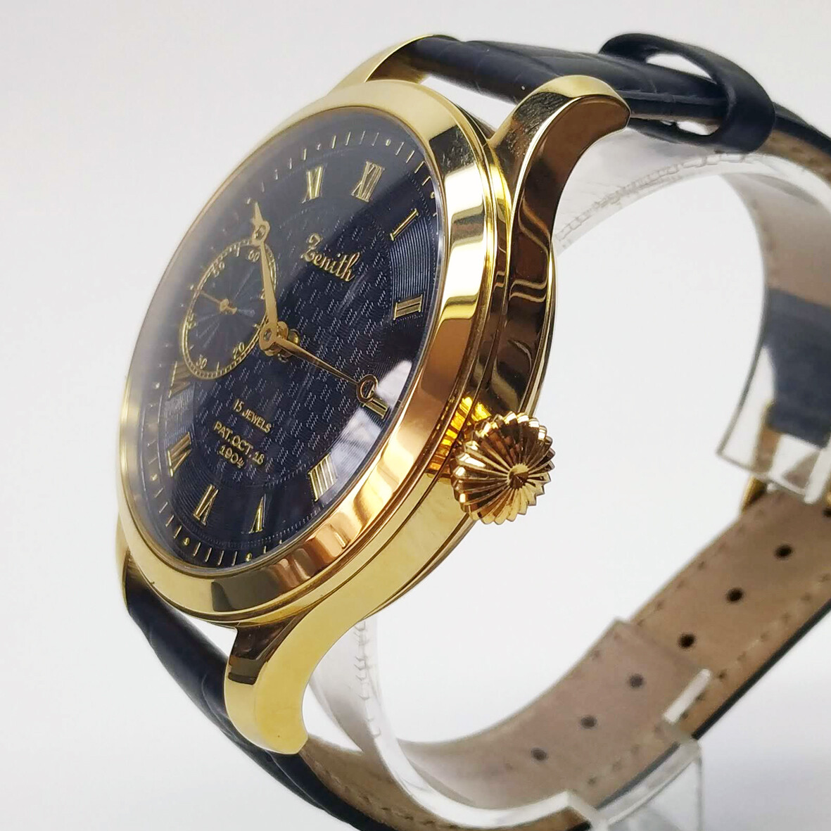 47mm watch case. DIY watch making. Stainless steel. PVD Yellow color.