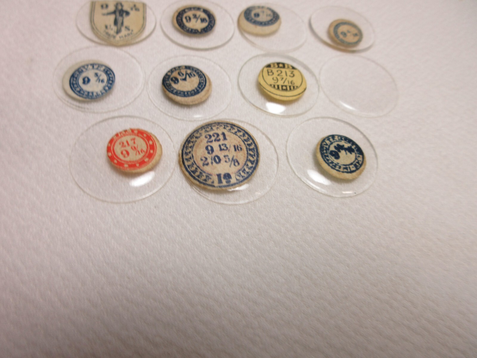 LOT GLASS POCKET WATCH CRYSTALS SIZE 9 WATCHMAKER REPLACEMENT PARTS #9