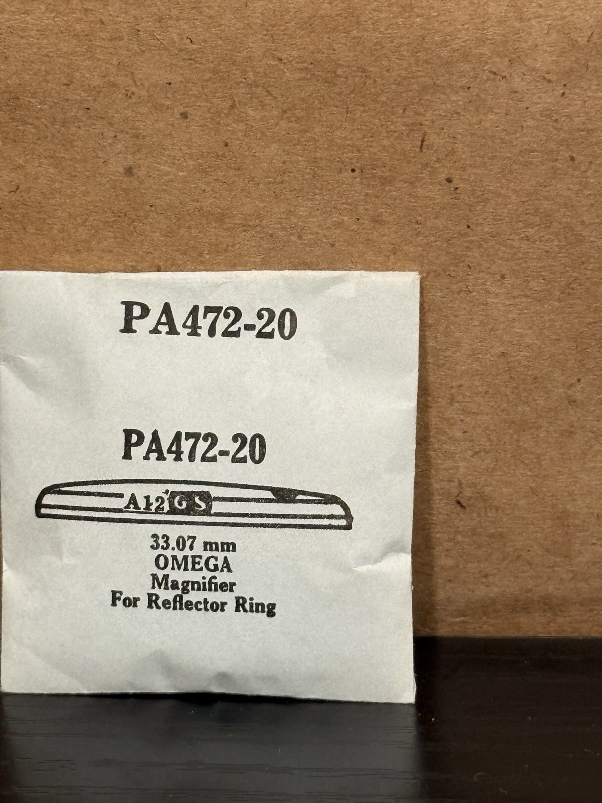 GS Omega Replacement Crystal PA472-20 Magnifier 33.07MM New Old Stock Watch Part
