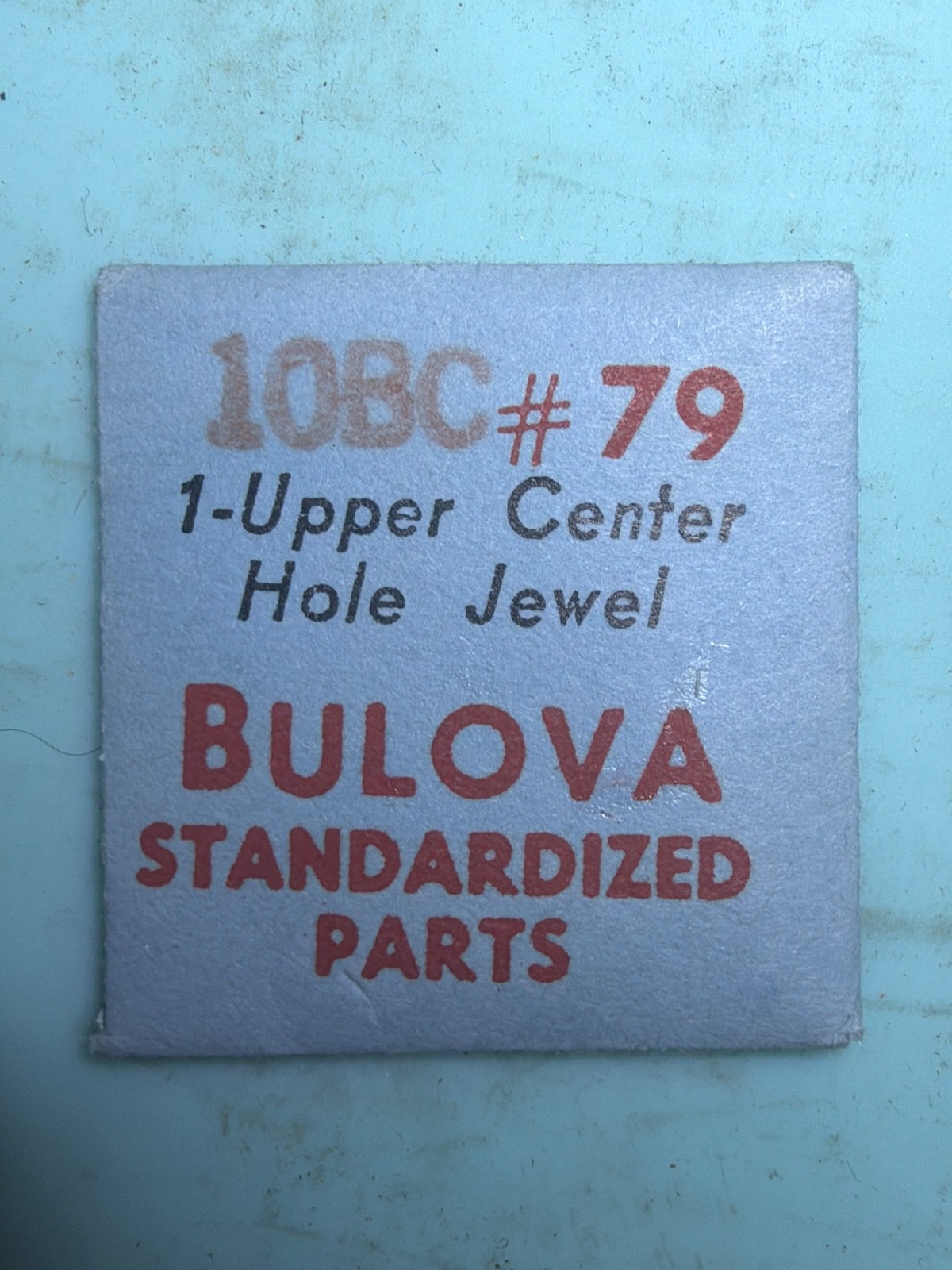 Bulova #79 – Upper Center Wheel Jewel – NOS – Various Calibers