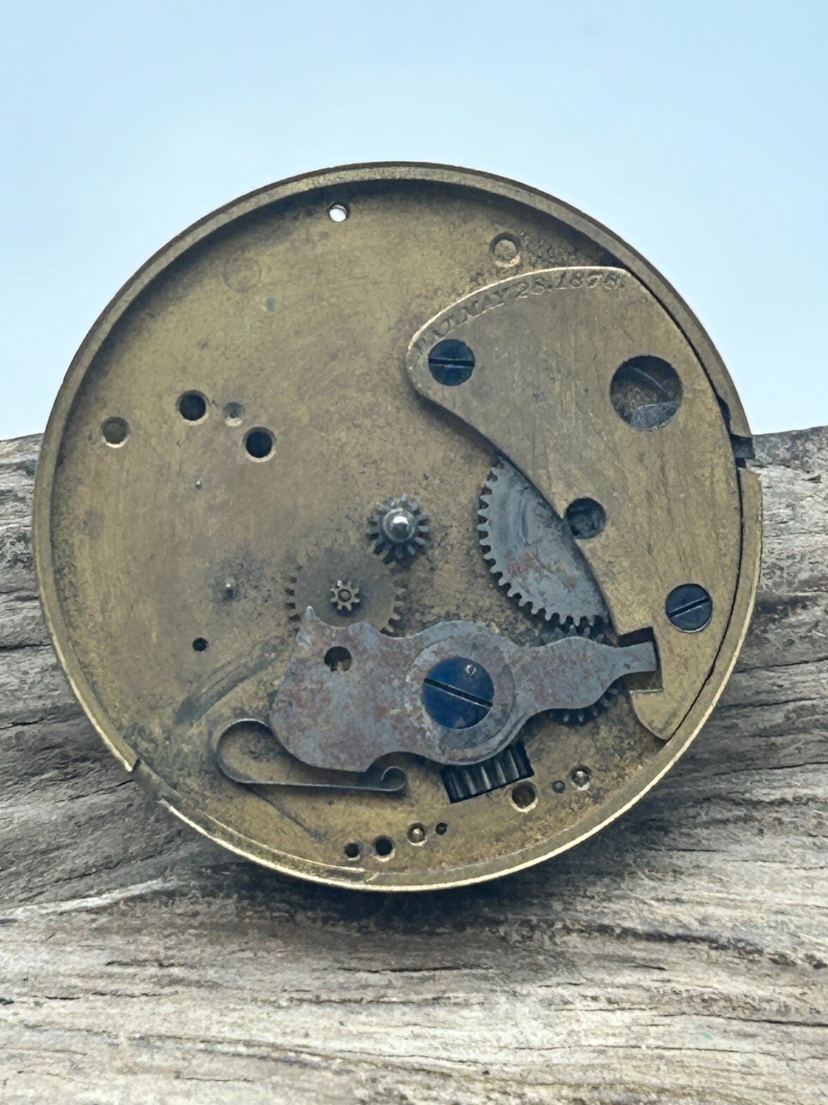HAMPDEN SPRINGFIELD MASS. USA POCKET WATCH MOVEMENT 18s 7j 139739 45.6mm (ON)