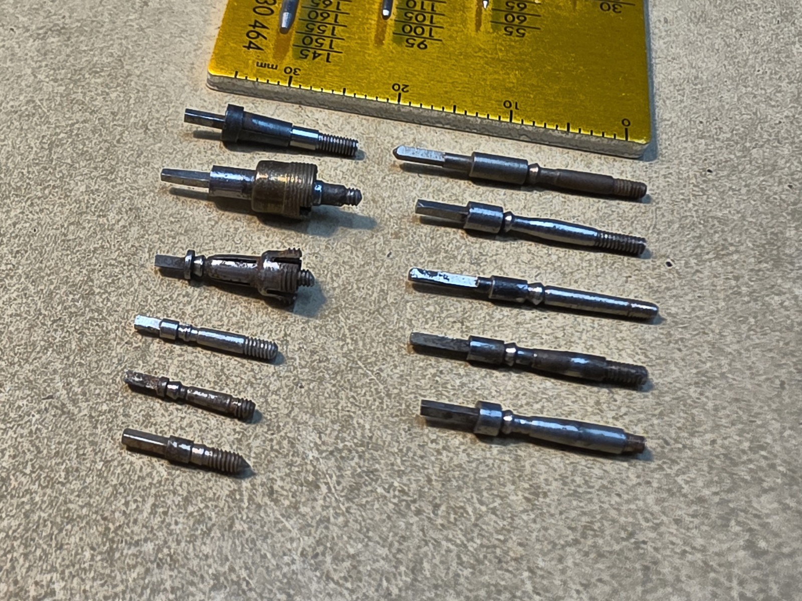 Lot Of 8 Mixed American Pocket Watch Stems And 3 Stems W/Sleeves-12s Squares