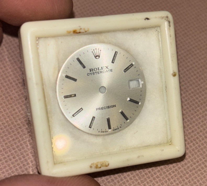 Genuine Rolex Oysterdate Precision 31mm Dial Silver 6466