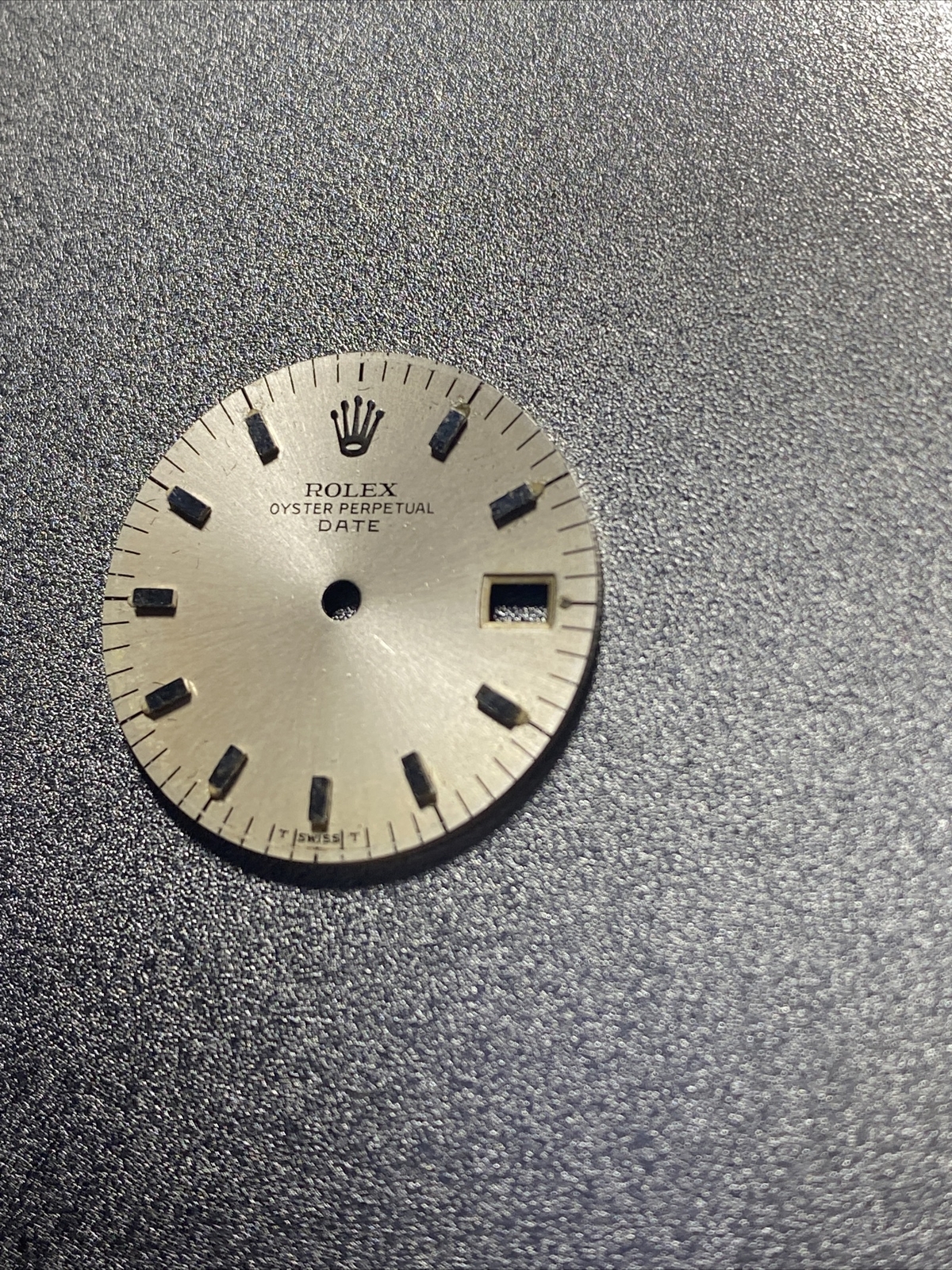 Old Genuine Rolex Silver Dial Date For Cal 6917 6517 6916 6516 #E