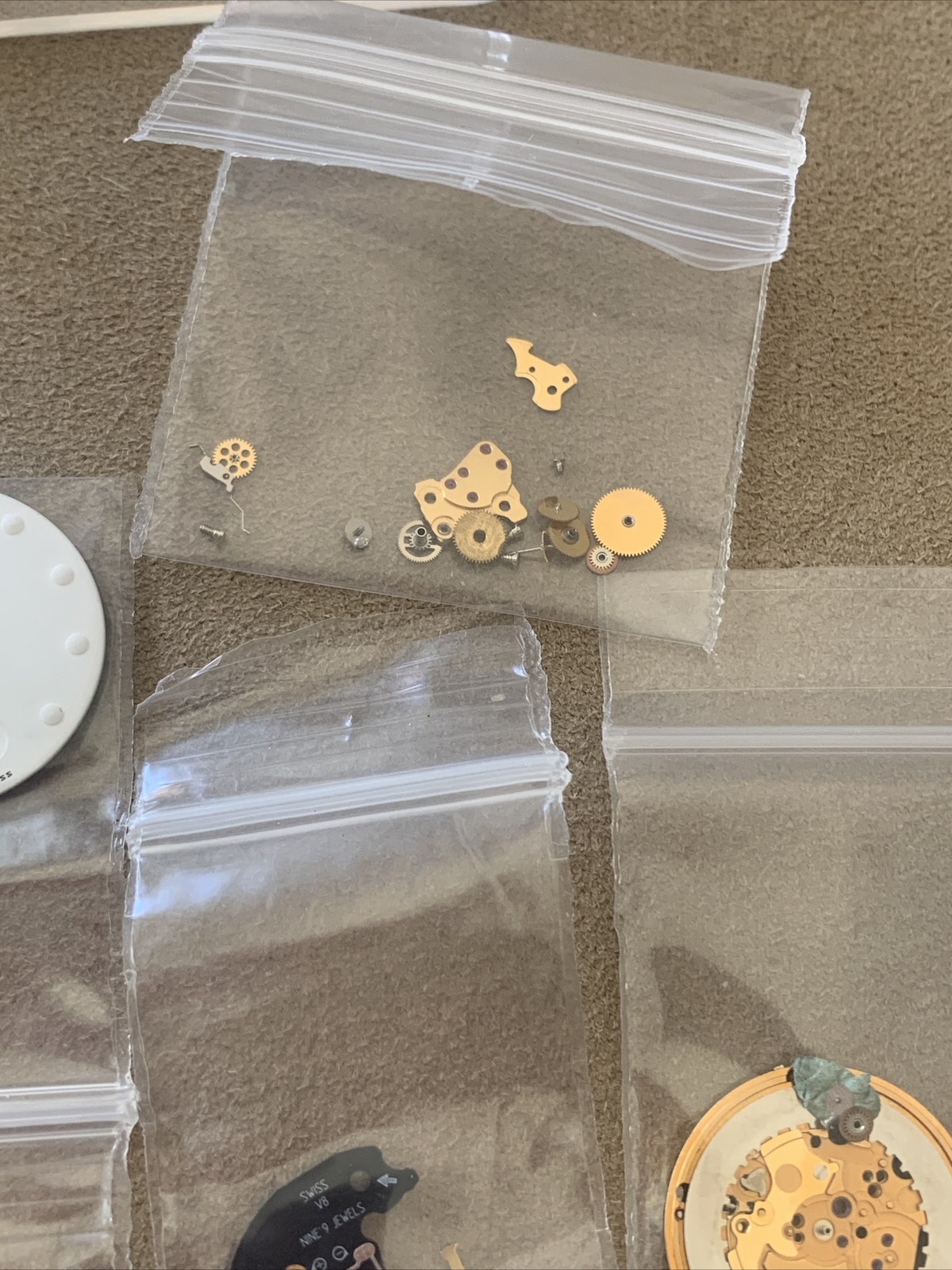 BUNDLE LOT ETA 256.0001 Movement Parts Accutron Marco Polo Dial SWISS Authentic