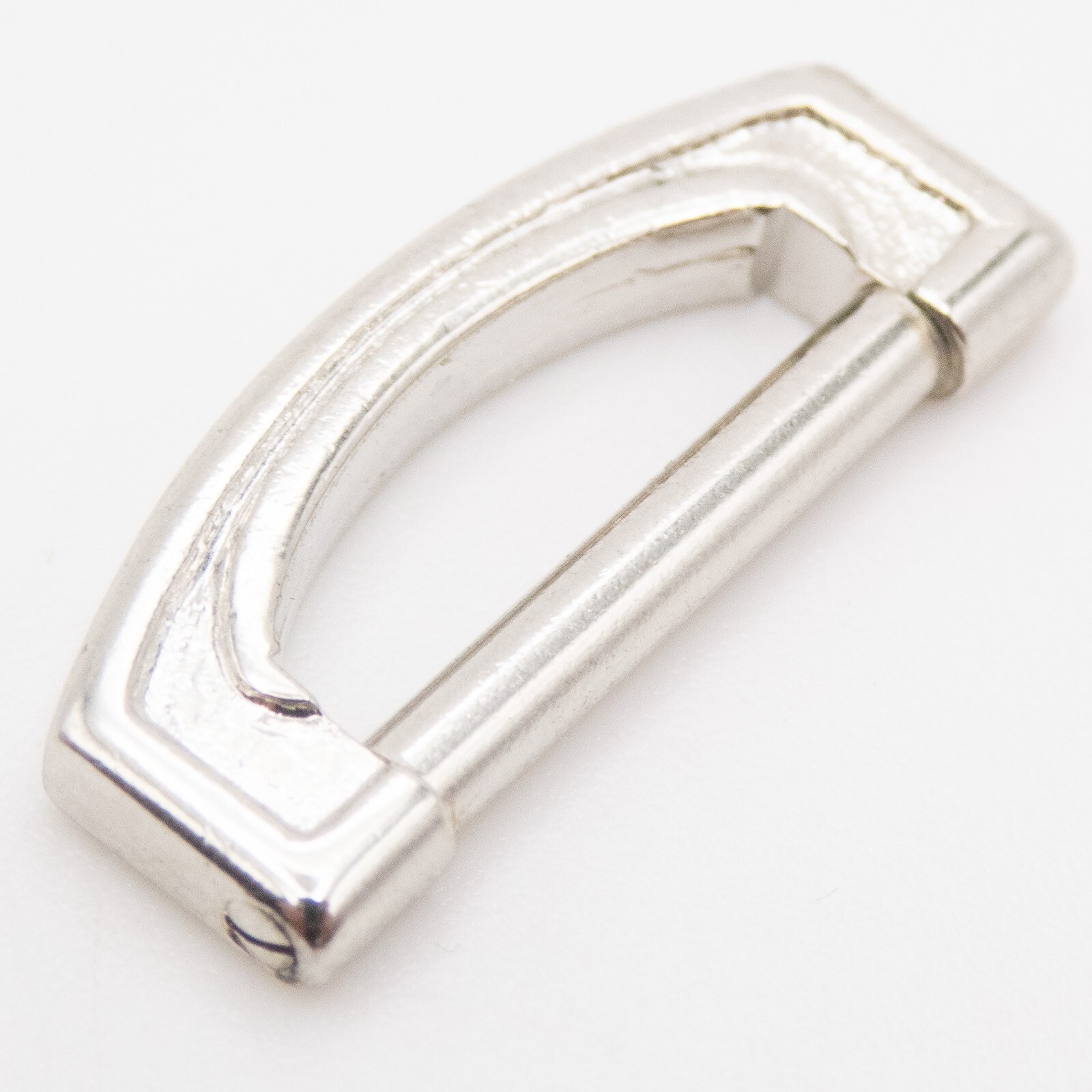 NOS 14K Solid White Gold 19.5 mm x 8.2 mm Fancy Watch Bow for Pocket Watch Case