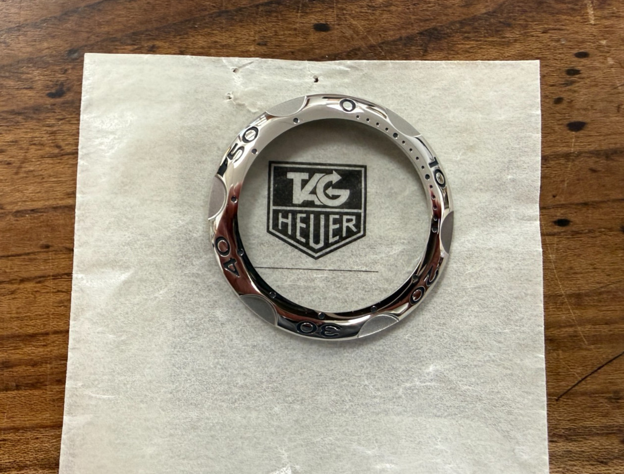 Original NEW Tag Heuer Kirium Steel Chronograph Bezel W/ Click Spring