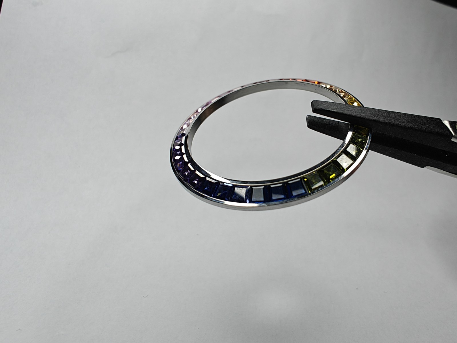 Custom Rainbow 🌈 Bezel for Rolex Daytona Fits 116500, 116520, 116509, 116529 WG