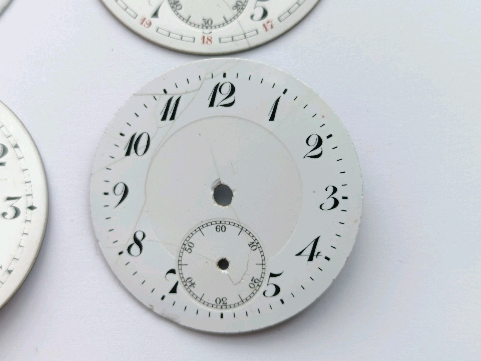 Lot 4 pieces Vintage watch dial DOXA, ZENITH And others Pocket watch dial 1920’s