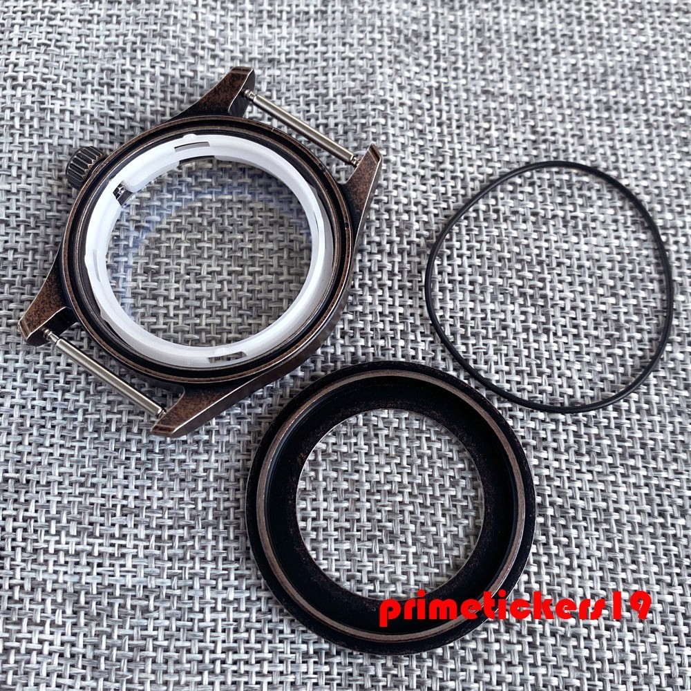 36mm/39mm Pilot Bronze Coated Vintage Steel Watch Case Fit NH35 ETA2824 PT5000