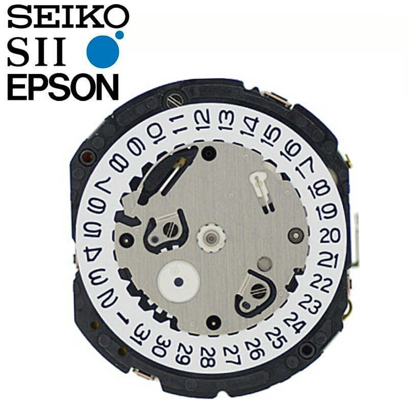 Genuine Seiko SII Epson VS75 Watch Movement Japan 3 Hands, Date at 4:30 – NEW!
