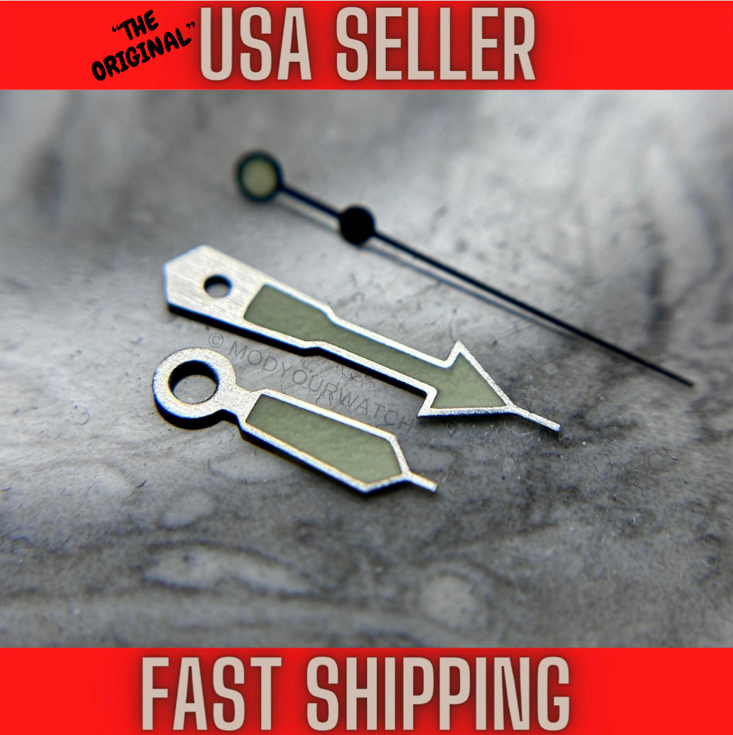 Silver “CLASSIC SKX” GREEN C3 LUME Hands Fits NH35,NH36,7s26,7s36 SKX007.
