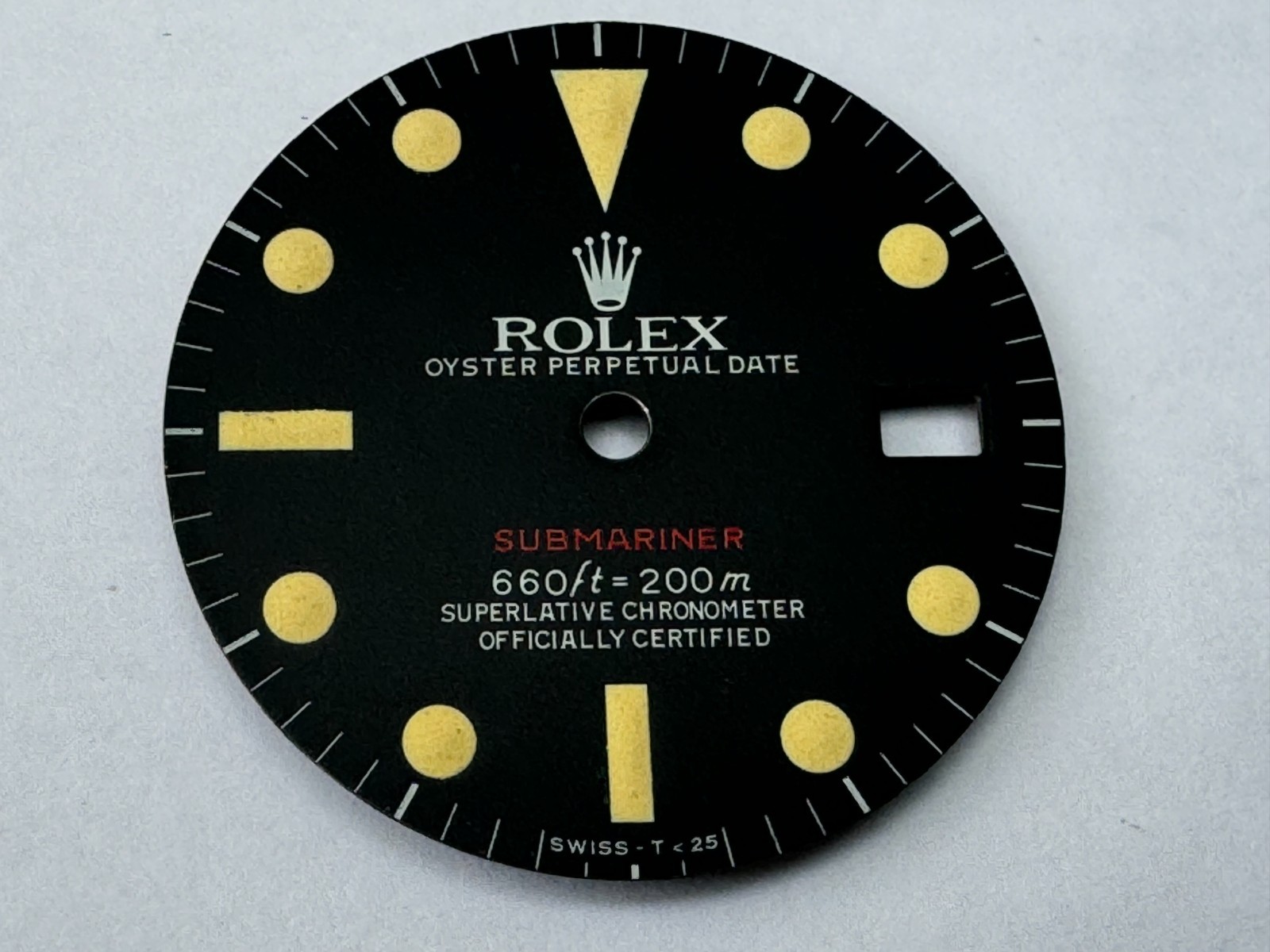 Vintage Rolex Submariner Refinished Dial Model 1680