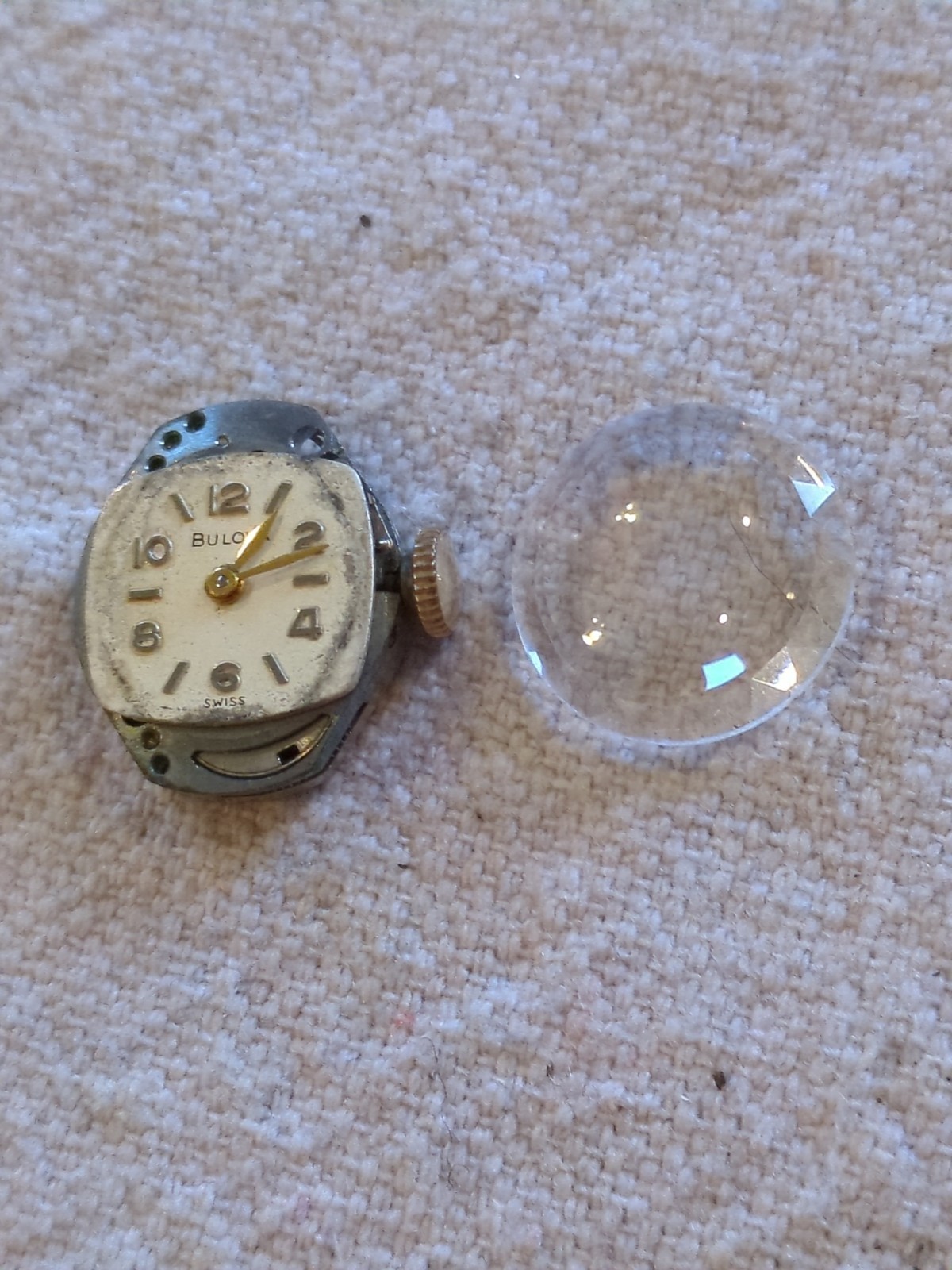 Lot of 9 LADIES WATCH MOVEMENTS For PARTS REPAIR. Hamilton, Bulova, Lady Elgin.