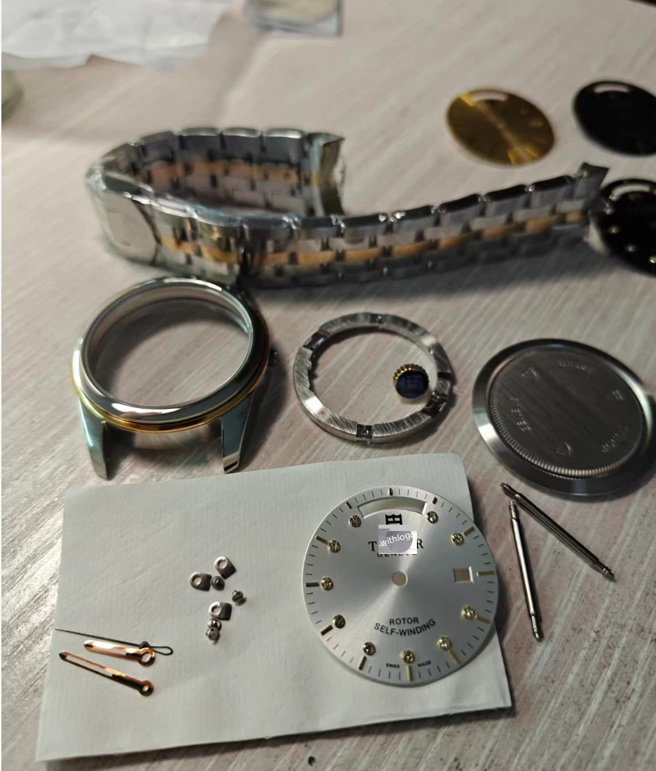 DIY 39mm Stainless Steel Watch Case With Band Kit for M56003 2834 2836 2846 2879