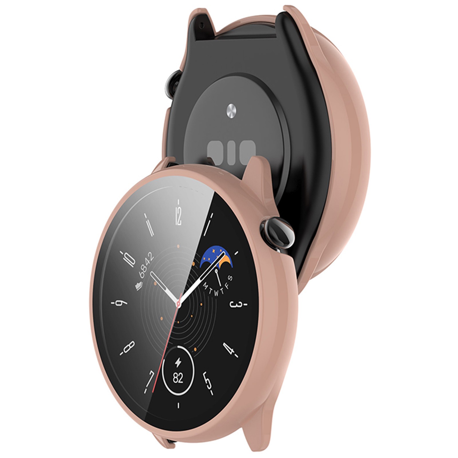 45.1MM Watch Case PC+Tempered Glass Film Protective Case for Amazfit GTR Mini