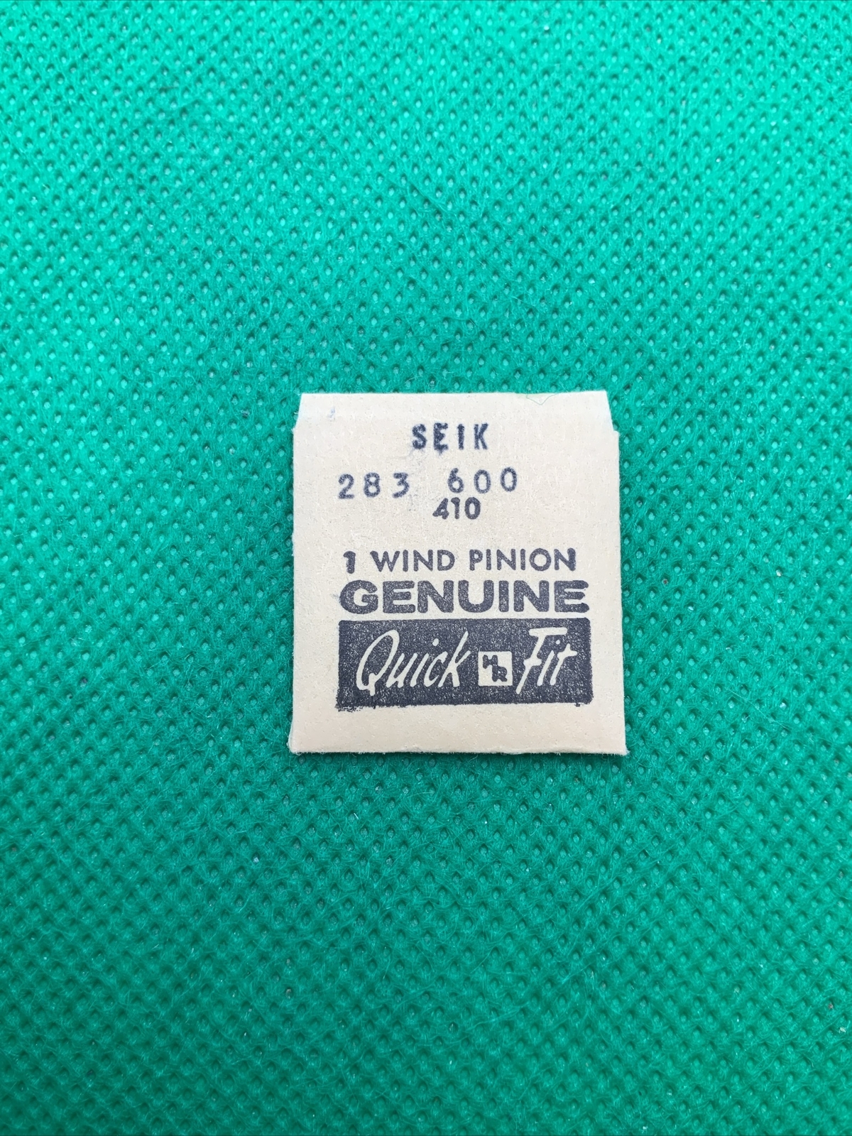 Genuine Seiko 283 600 Winding Pinion Watch Part, 283600, Quickfit #410, NOS
