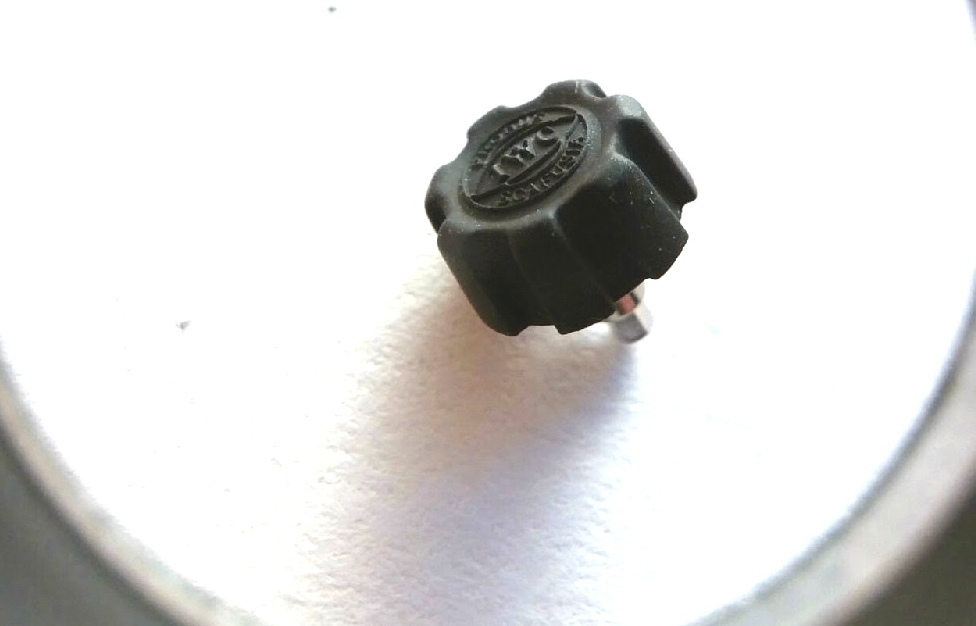 IWC Crown black crown, 7.2mm with post, IWC CROWNS, CROWN, NEW GENUINE