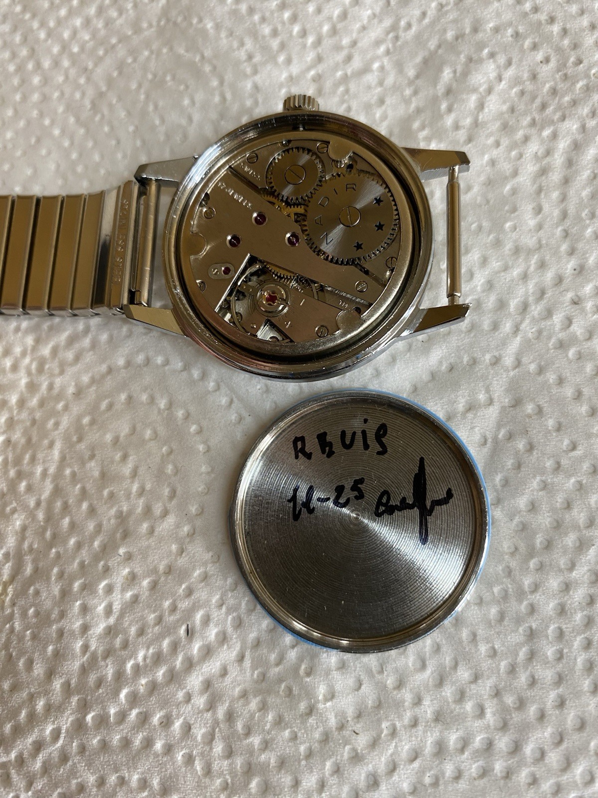Venus Cal.1130 Wristwatch Overhauled €120.00 Spe. €10.00