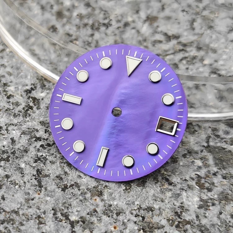 28.5MM Color Luminous Abalone Shell Watch Dial Date for NH35 Movement Accessorie