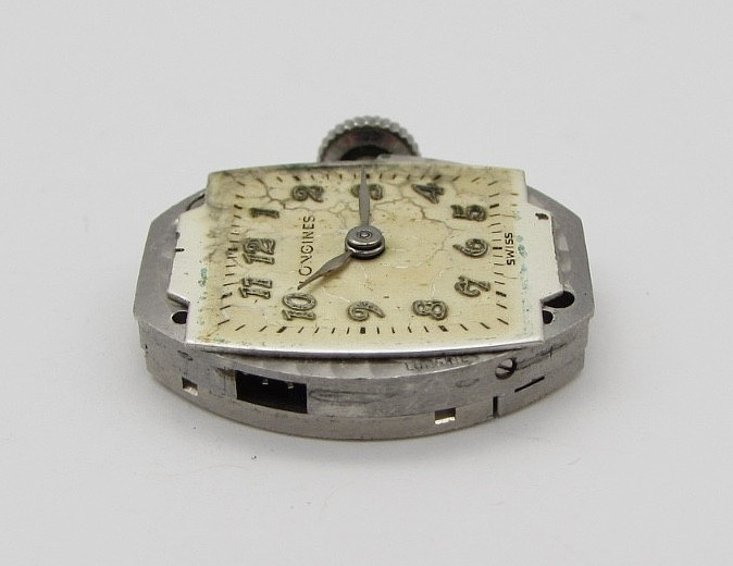 Longines 5LN Movement w/ Dial & Crown – Balance Ticks – For Restoration