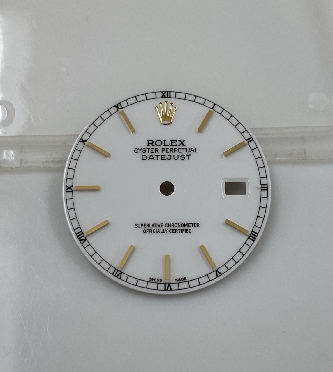 Genuine NOS Rolex Datejust 36mm 16013 16233 Cal 3035/3135 White/Gold Roman Dial