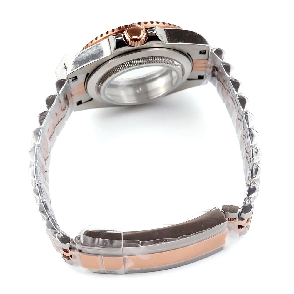 40mm Ceramic Bezel Watch Two Tone Dive Case Sapphire Fit NH35 NH36 ETA2824 8215