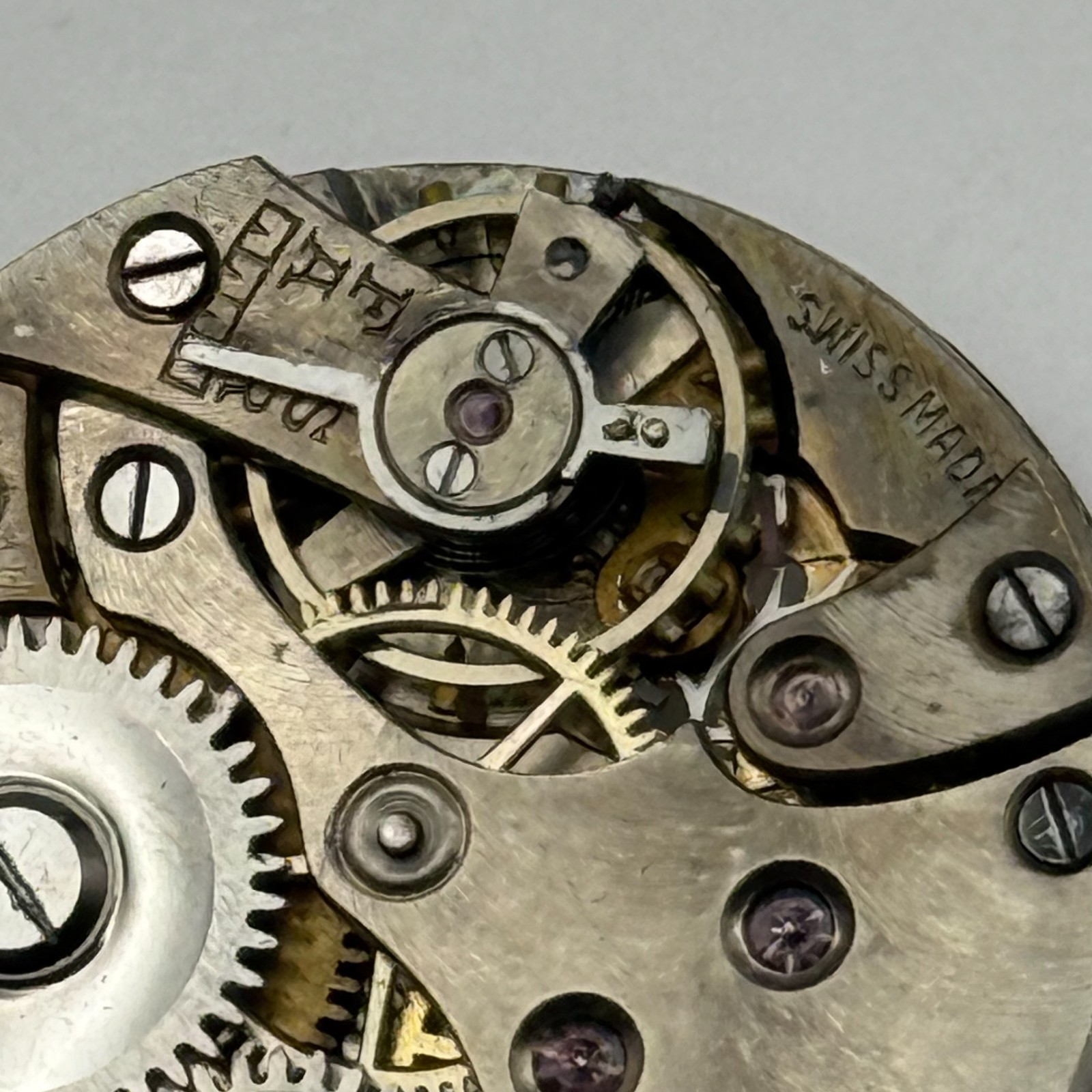 Buser Watch Movement B Good Balance Manual Wind Vintage Parts Repair 23.1mm