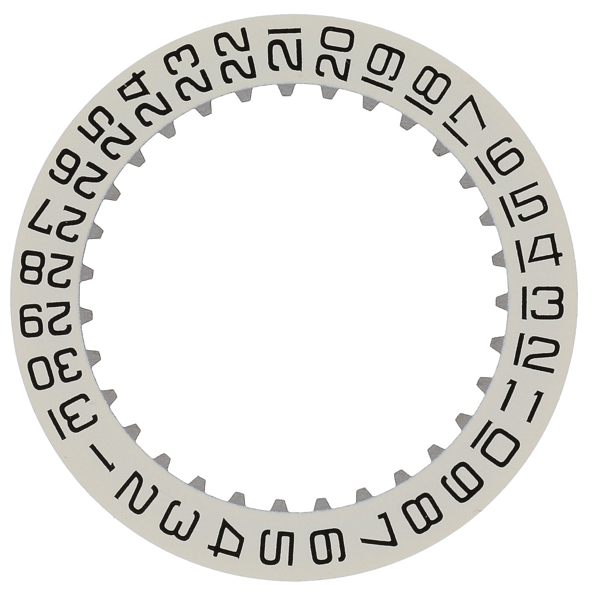 steel @3 calendar date indicator disc Omega electronic f300 1250 9025 ESA 9162