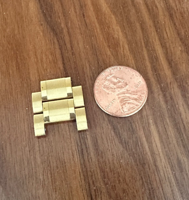 SEIKO SSC001 PARTS MEN’S WATCH LINK Ss LINK GOLD 2 EXTRA PIECES FOR BAND 20mm