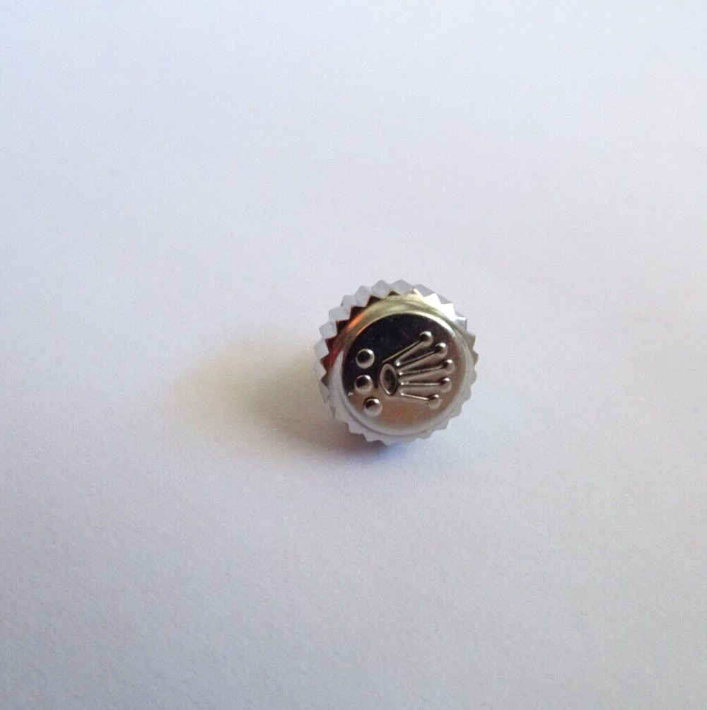 Genuine Rolex Crown 8mm., 24 803- 0 , Stainless Steel new condition