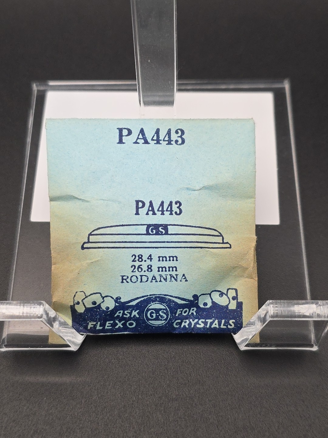 G-S Watch Crystal PA443 28.4mm 26.8mm Rodanna
