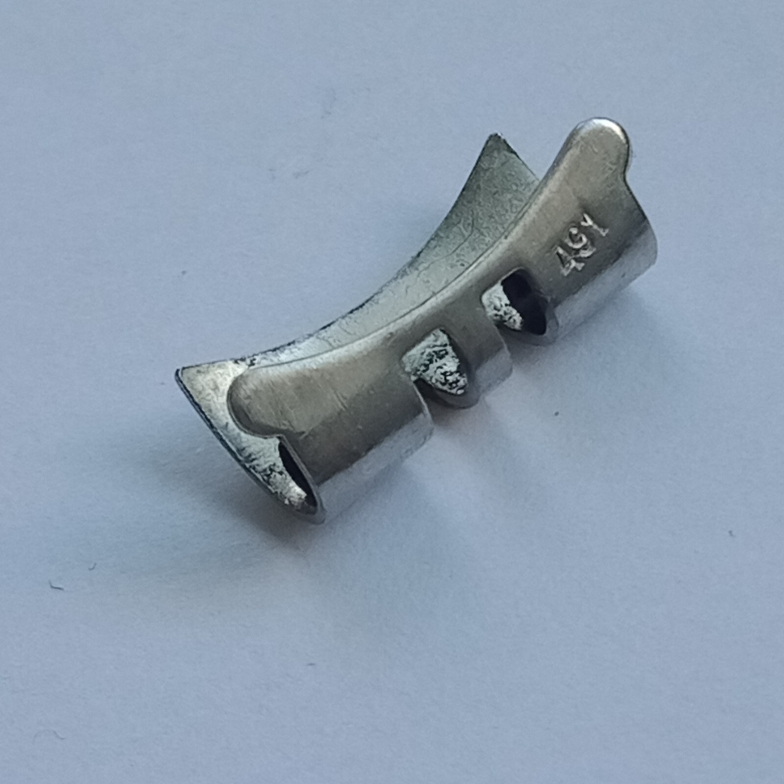 Rolex 1 Piece Original Vintage 13mm 491 end link two tone steel Swiss #Z1