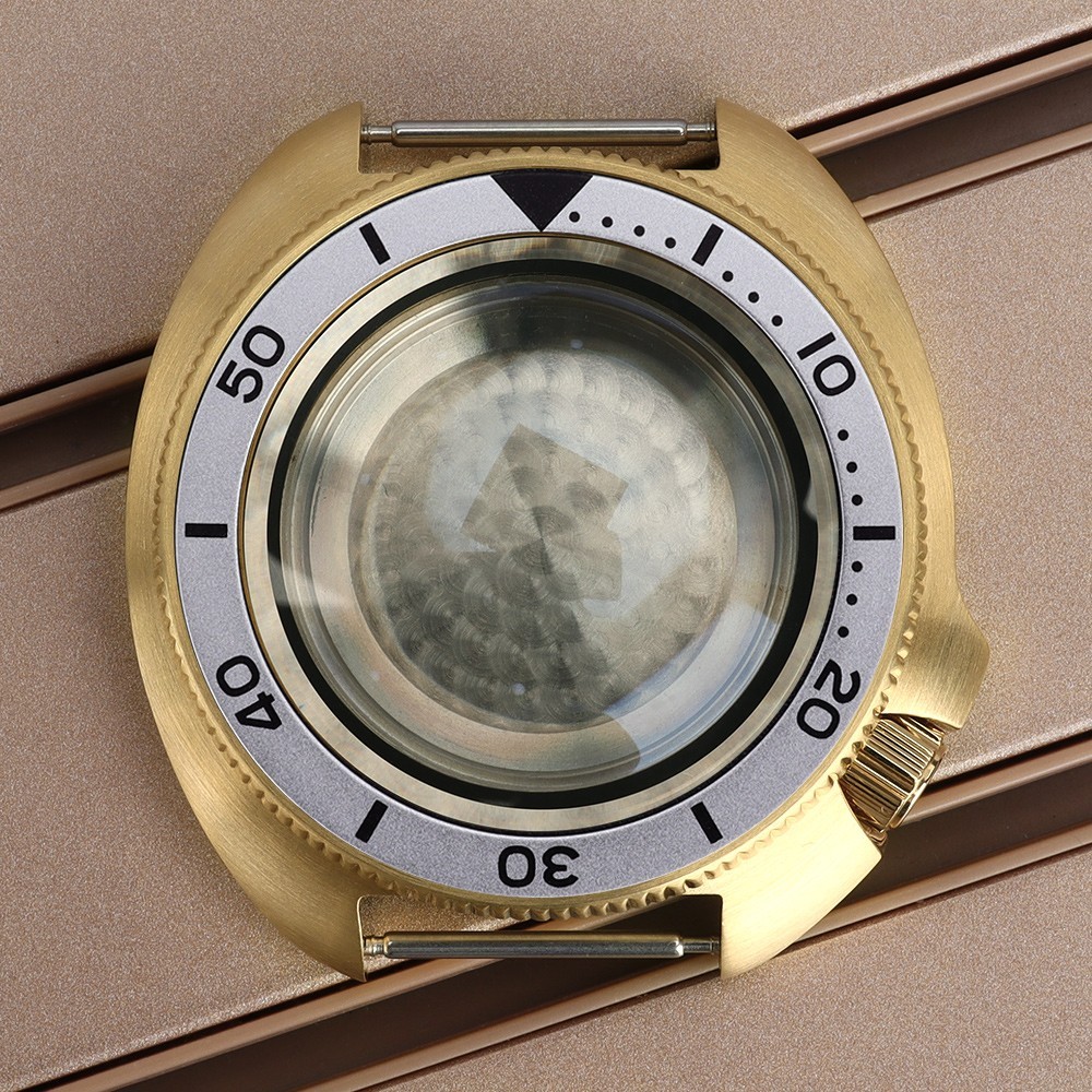 FEIYASHI turtle Style Sapphire 44mm Steel Watch Cases 10ATM For Seiko NH35 NH36