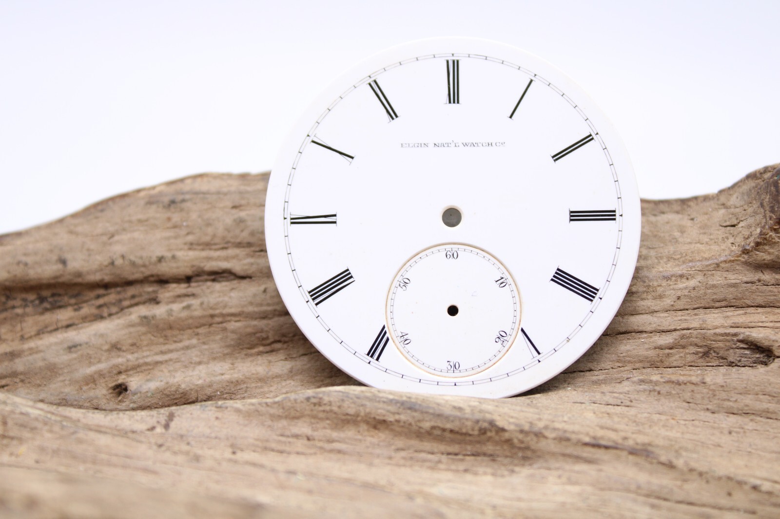 ELGIN NAT’L. WATCH CO. POCKET WATCH DIAL ROMAN NUMERAL INDICES 42.8mm (93)