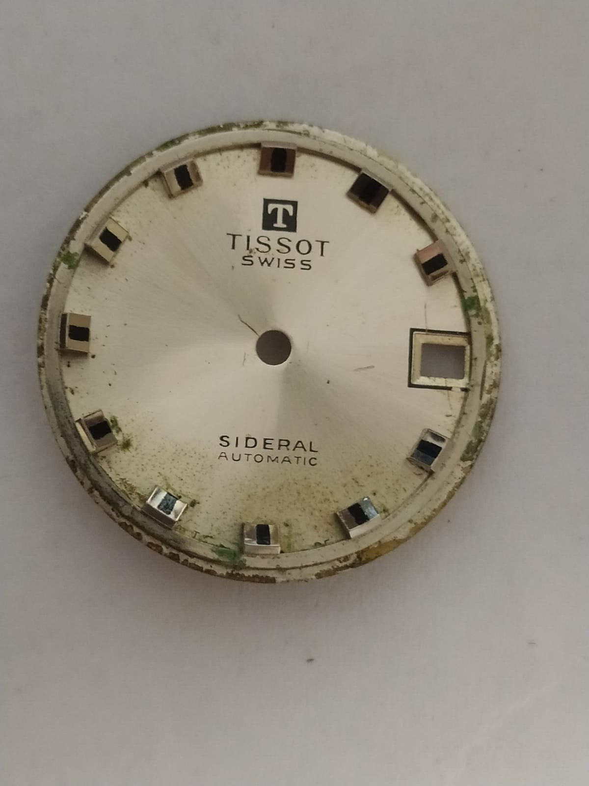 Tissot Sideral 784-2 Silver DIAL 26.50 mm for parts Used