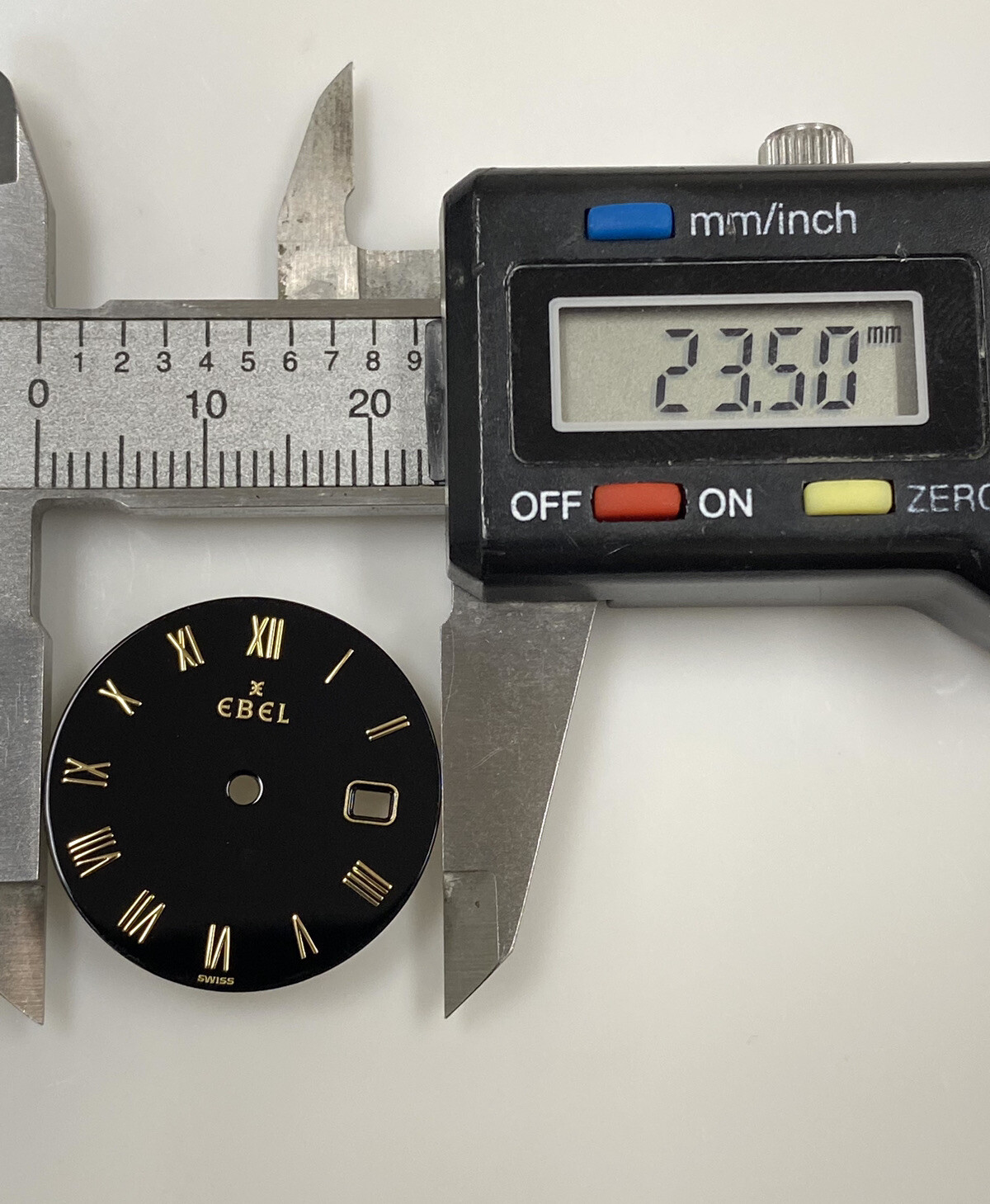 Original Ebel Sportwave Classic Ref. 183909 Black/Gold Roman Numeral 23.5mm Dial