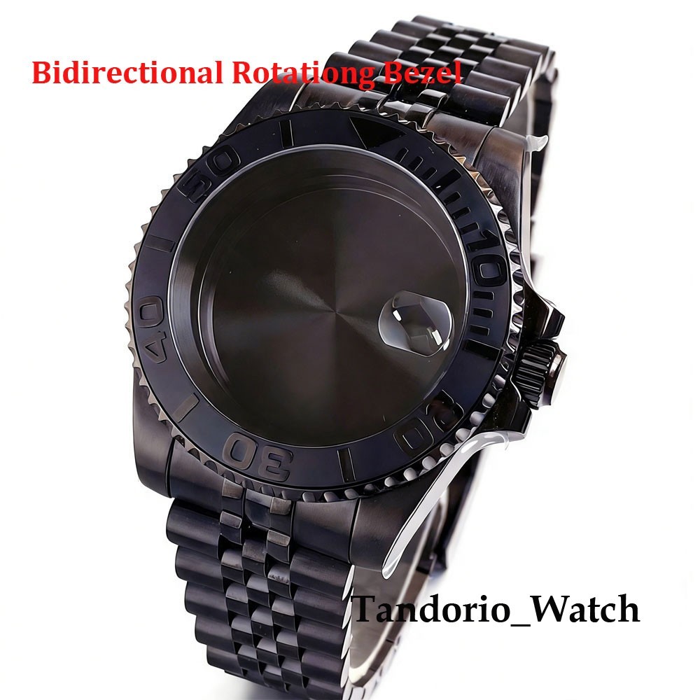 40mm Bi-directional Rotating Belze Diver Watch Case For NH34 NH35 PT5000 Miyota
