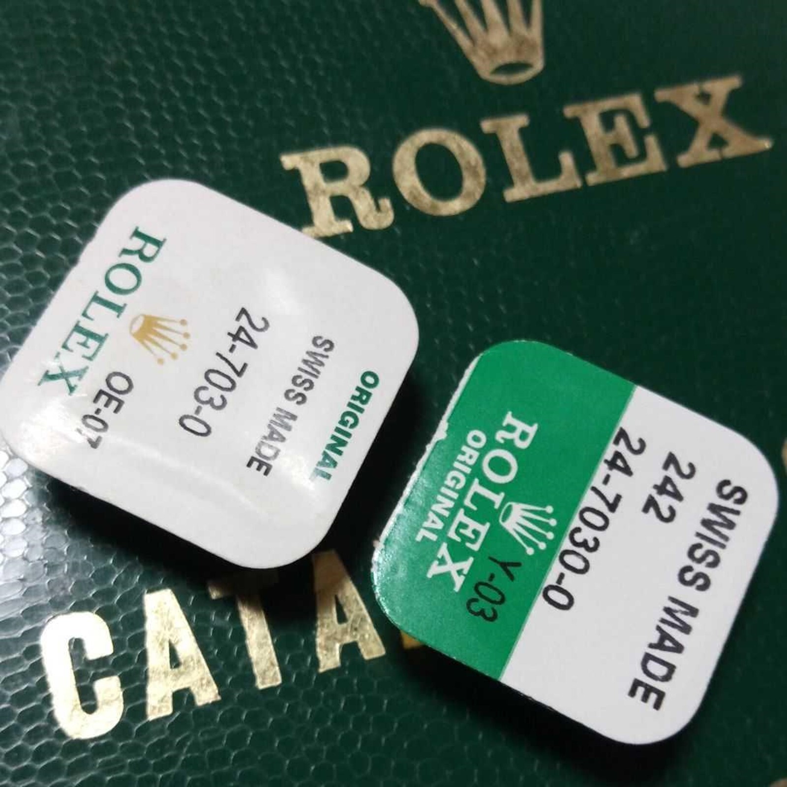 Genuine ROLEX Crown 24-7030-0 Tube Set 7mm 5512 5513 1680 1665 6265 6263