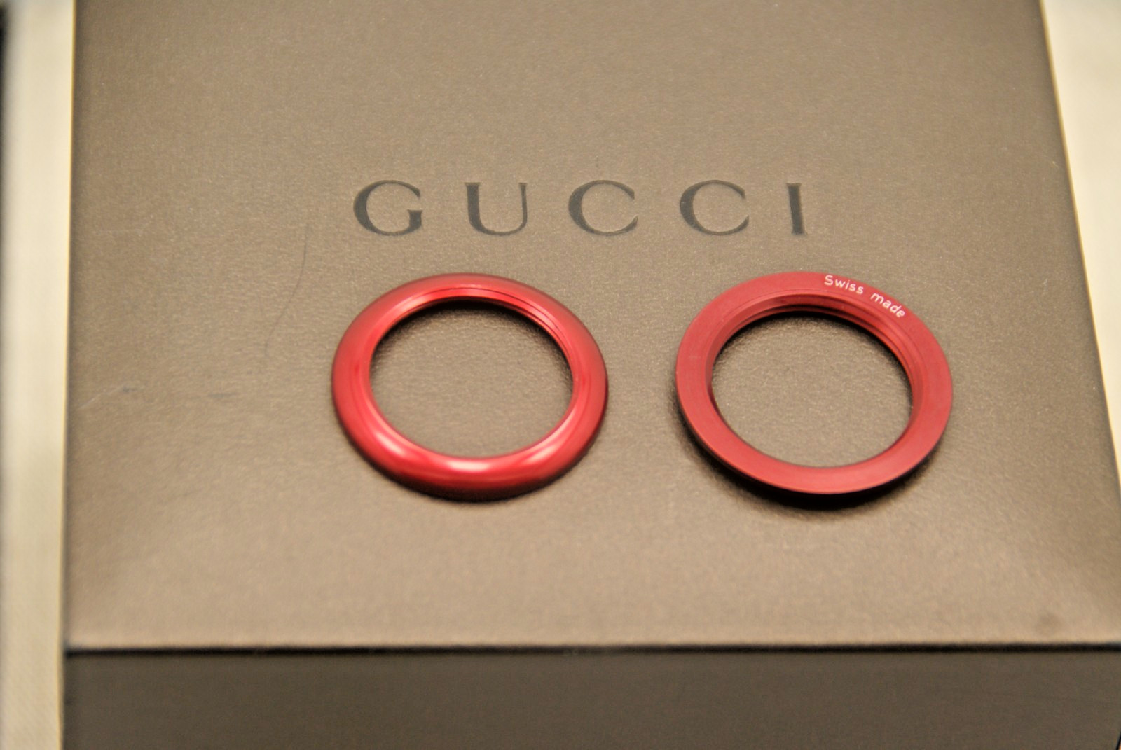 New Gucci Metal Bezel – Ruby Red – for 1100, 1200 and 11/12.2 Watches