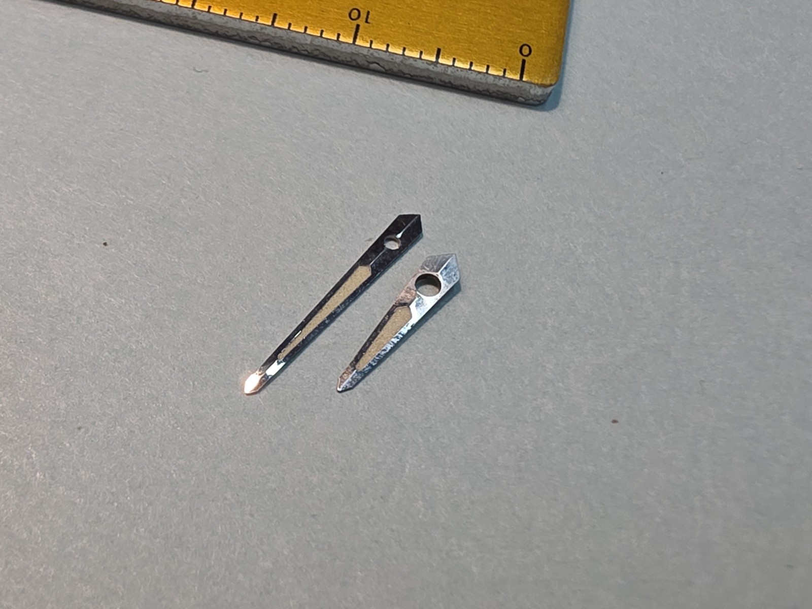 Set Of Original Unused Accutron 214 Astronaut Silver Trit Spear Hands