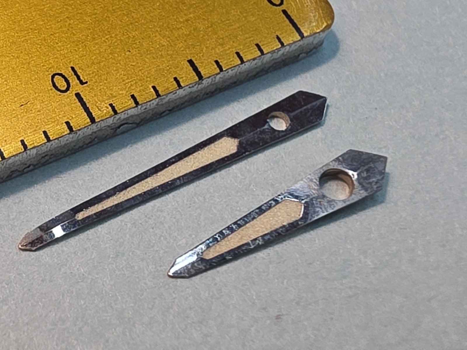 Set Of Original Unused Accutron 214 Astronaut Silver Trit Spear Hands