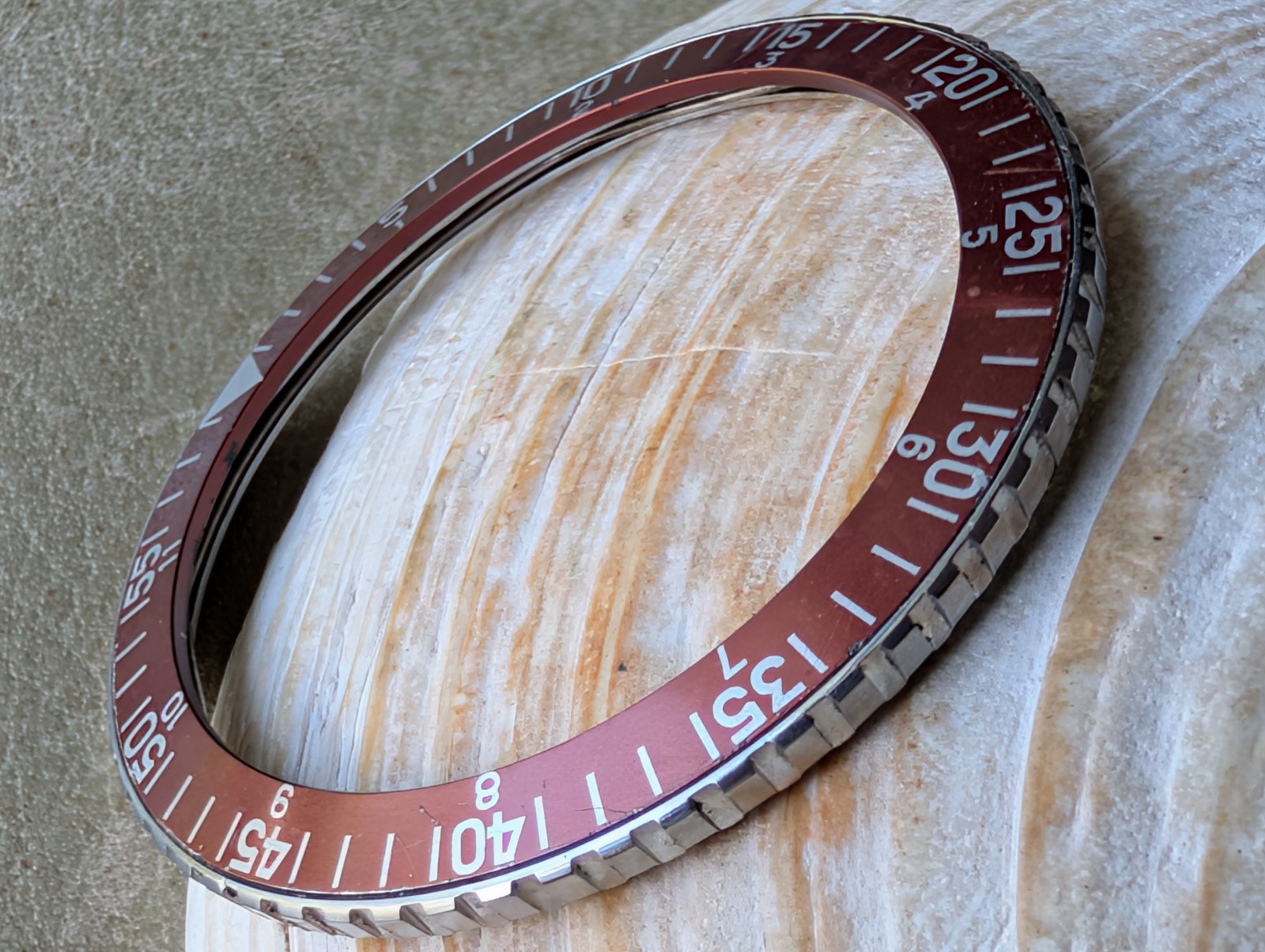 Vintage Wittnauer Professional 239T/7004A Chronograph BEZEL/BURGUNDY INSERT ONLY