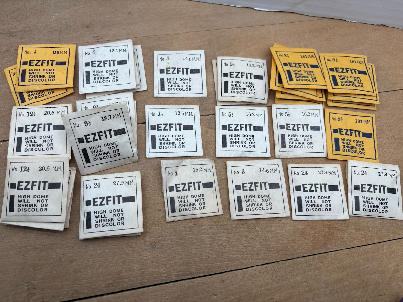 Vintage EZFIT High Dome Watch Crystals Large Mixed Lot No. 1/2 – No. 24