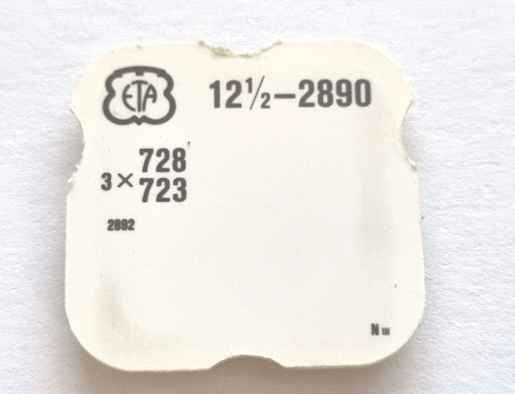 ETA 2890 2892 2892-2 2892A2 PACKET OF X 3 BALANCE STAFFS PART 723 / 728