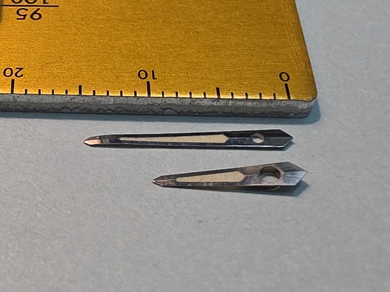Set Of Original Unused Accutron 214 Astronaut Silver Trit Spear Hands