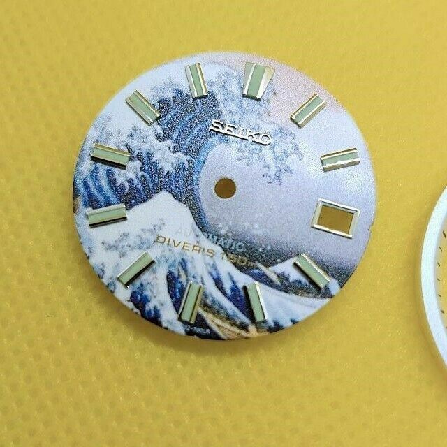 NEW SEIKO GREAT WAVE KANAGAWA 7002 7000 NEW MOD DIAL MINUTE TRACK WATCH BVT03253