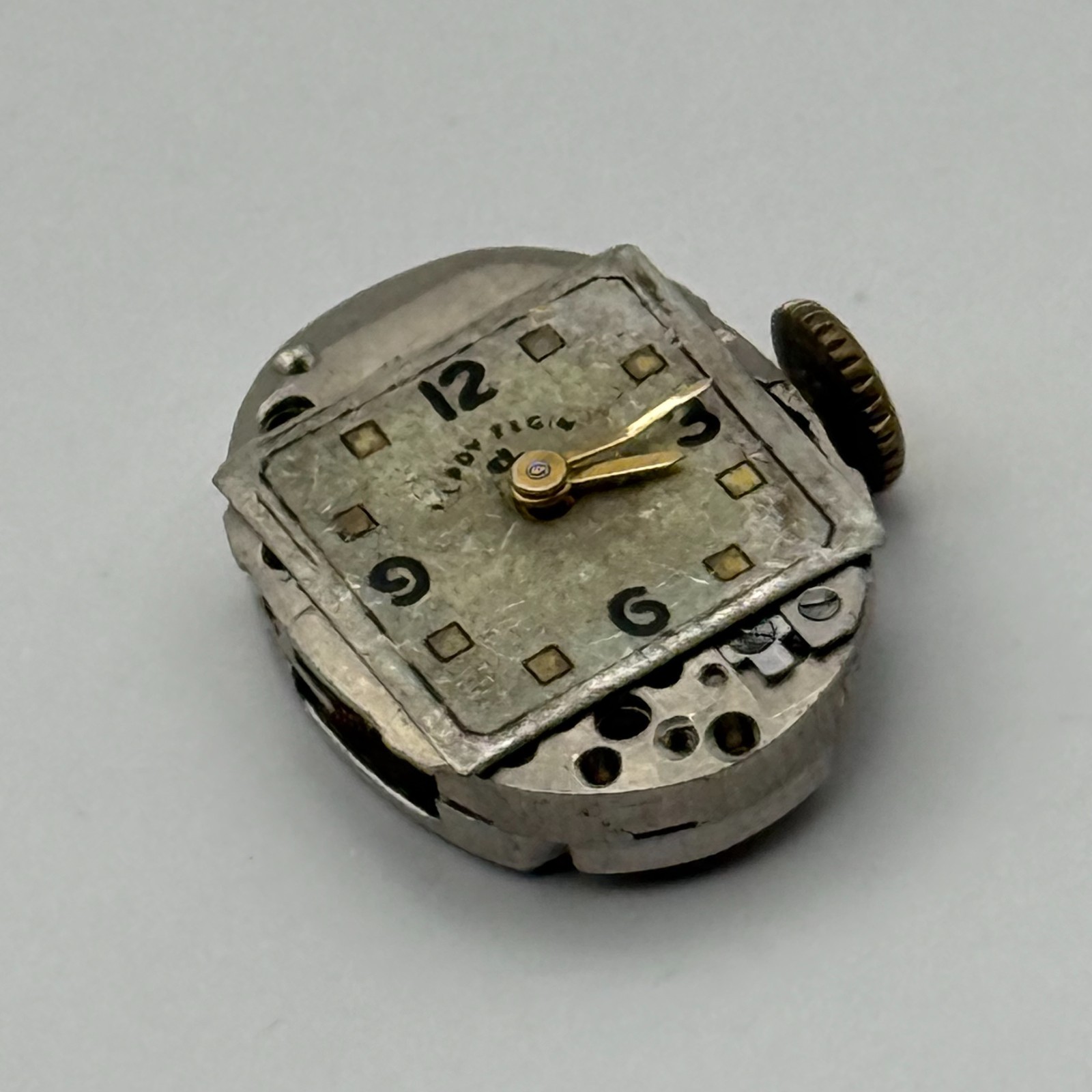 Lady Elgin 650 Watch Movement 19 Jewels U.S.A. Manual Wind Parts Repair 12.7mm