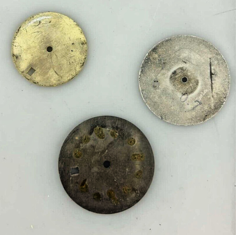 3 Quartz Clock Movements New Round Shape Various Brands
