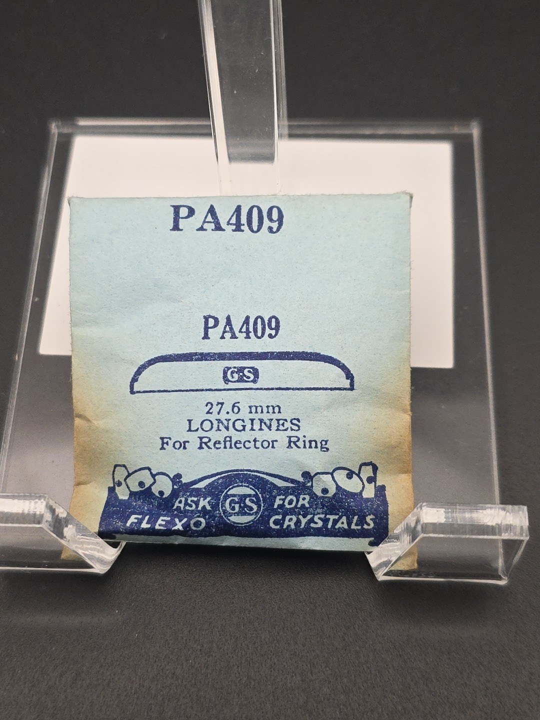 G-S Watch Crystal PA409 27.6mm Longines For Reflector Ring